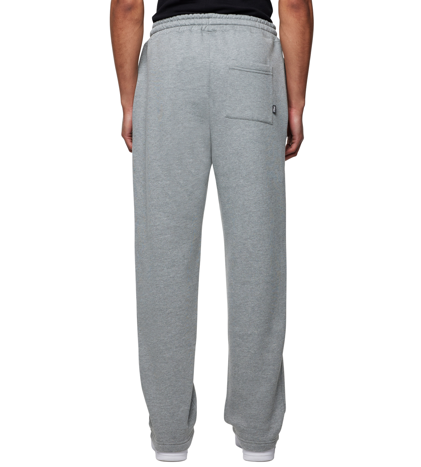 STRAIGHT-LEG BROEK MET LOGO GRIJS