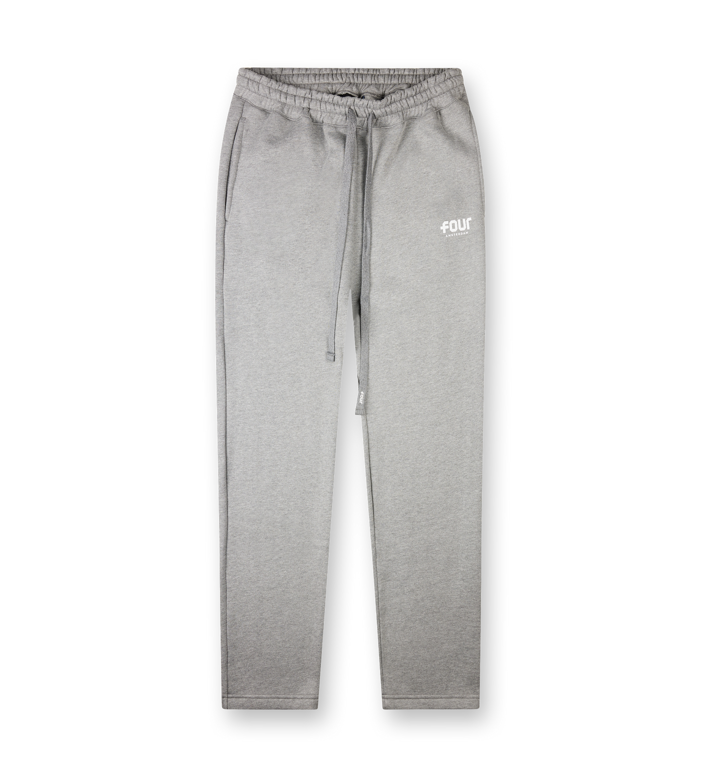 STRAIGHT-LEG BROEK MET LOGO GRIJS