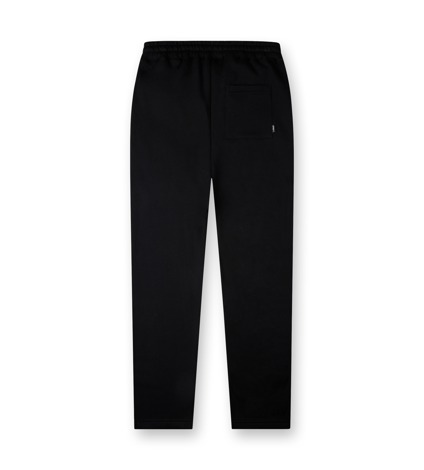 STRAIGHT-LEG BROEK MET LOGO ZWART