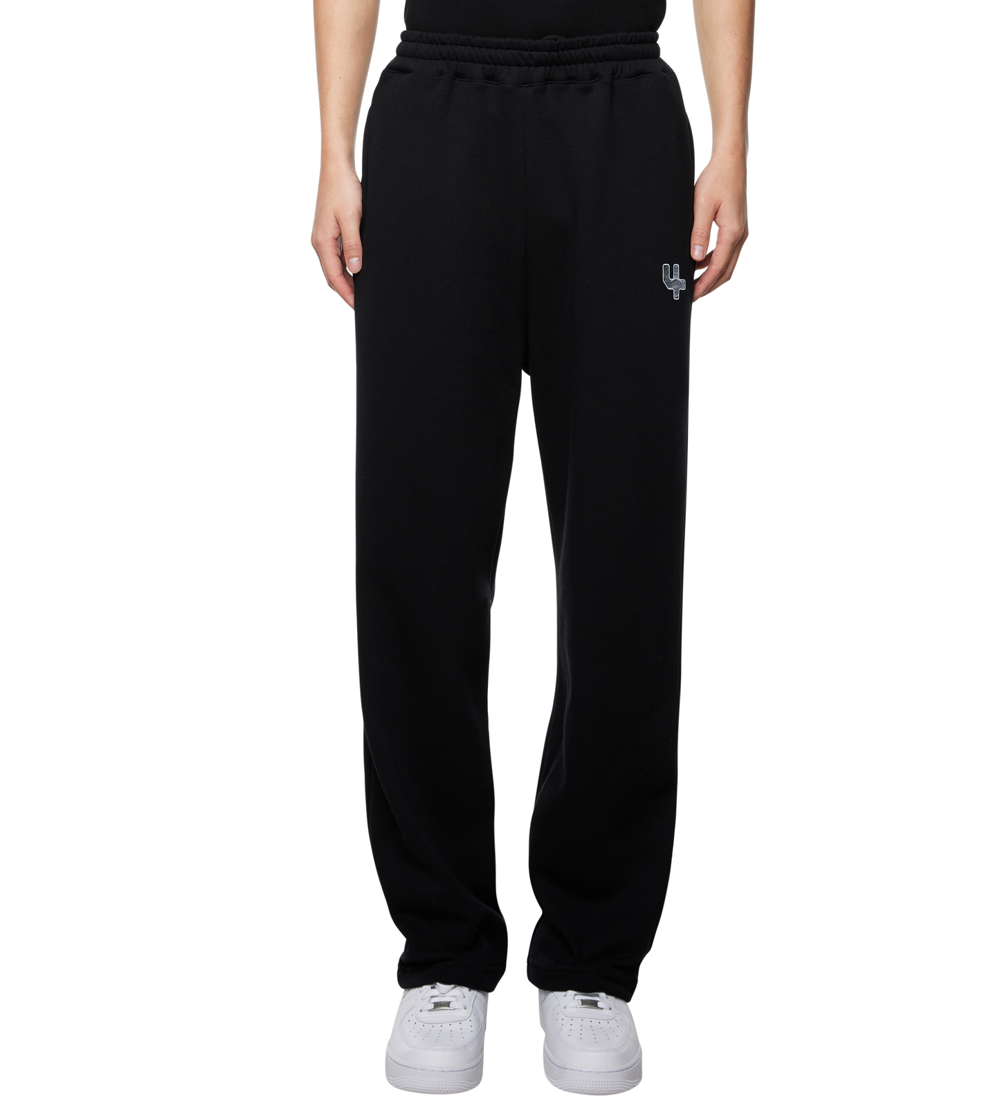 Outline Logo Straight Leg Pants Black