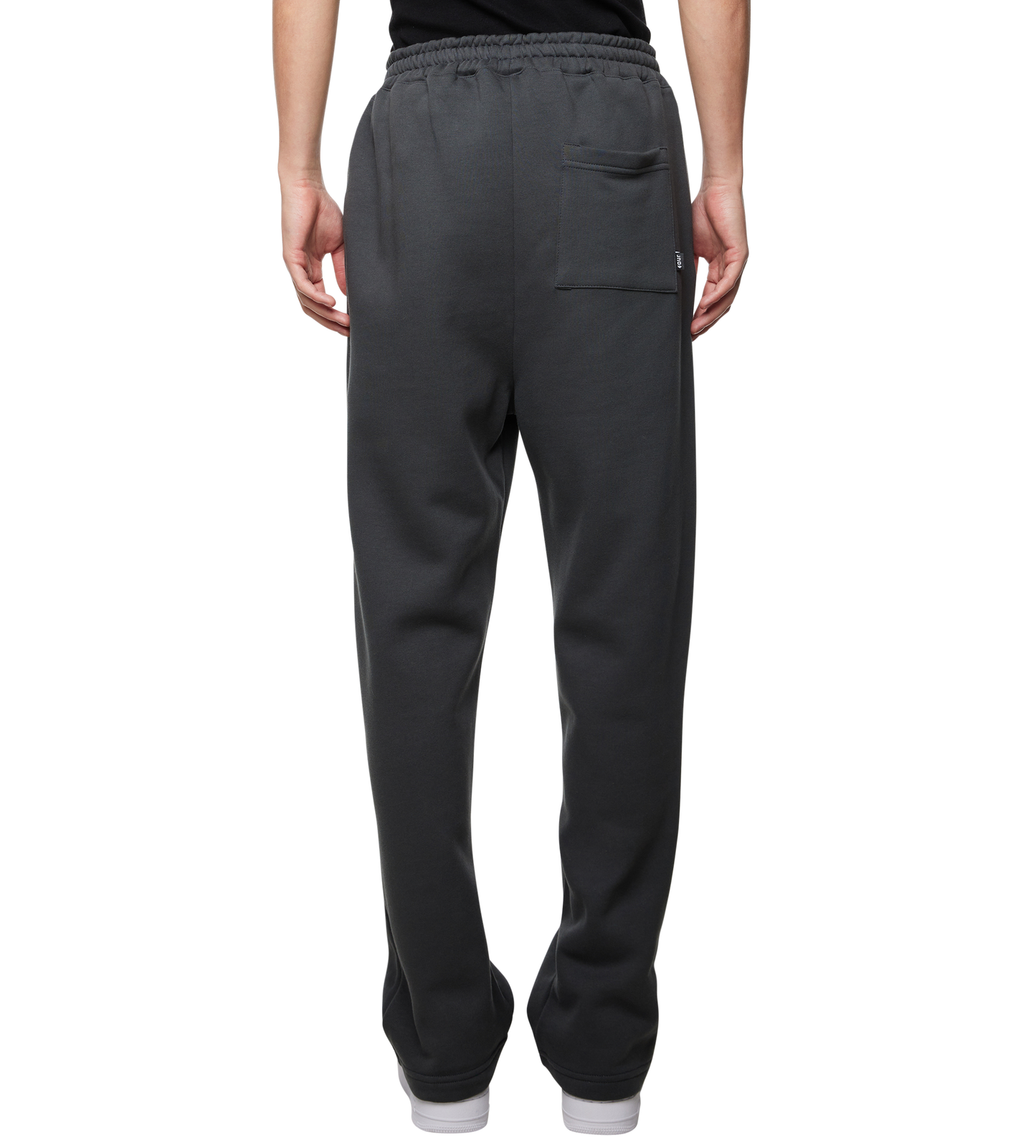 Outline Logo Straight Leg Pants Black Sand