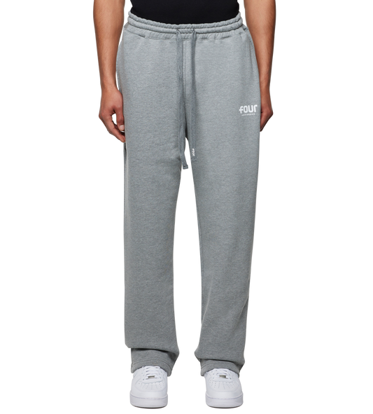 STRAIGHT-LEG BROEK MET LOGO GRIJS