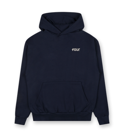 NY Stamp Statue of Liberty Hoodie Marine Blue