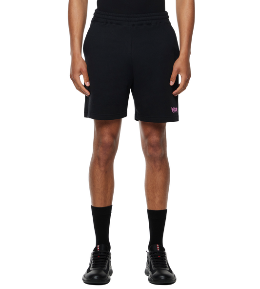 CIRCLES LOGO SHORTS ZWART/ROZE
