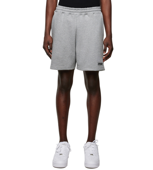 CIRCLES SHORTS MET LOGO GRIJS