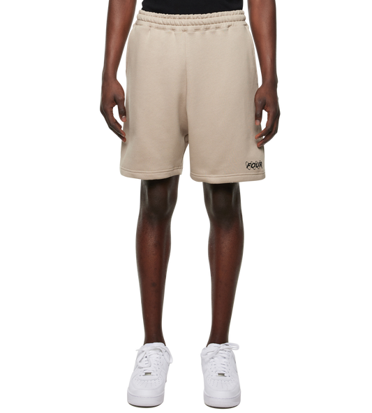 Circles Logo Shorts Vintage Khaki